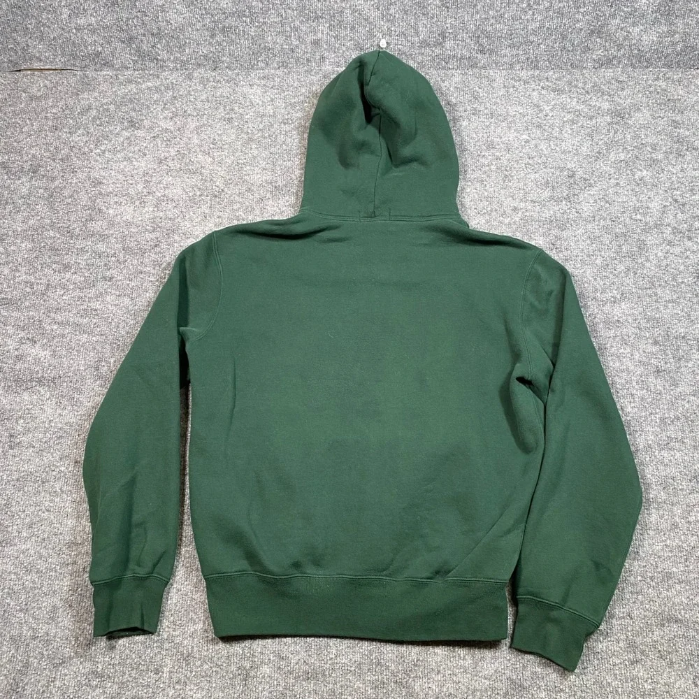 Polo Ralph Lauren Mens Green Polo Bear Football Full Zip Hoodie Medium M
